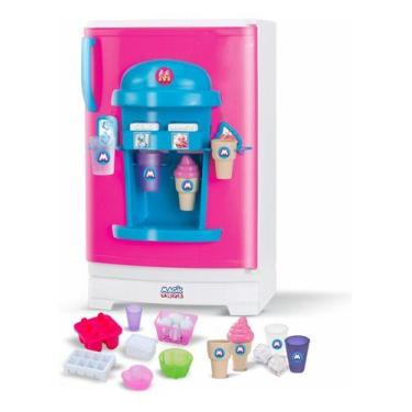 Imagem de Geladeira Gelato Cozinha Infantil Sem Freezer Magic Toys, Rosa