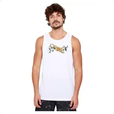 Imagem de Camiseta Regata Trombone notas musicais - Alearts, G