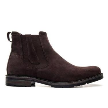 Imagem de Bota Masculina Chelsea Camurça Premium Macia Casual Sola de Borracha 5010 Café-Masculino