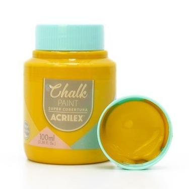 Imagem de Tinta Chalk Paint Acrilex 100ml, 849 AÇAFRÃO