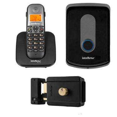 Imagem de Kit Intelbras Interfone Porteiro Residencial Sem Fio TIS 5010 + Fechad