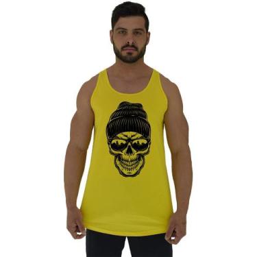 Imagem de Regata Longline Estampada Masculina MXD Conceito Caveira de Gorro, Ama