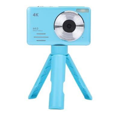 Imagem de Câmera digital 4K 64MP, Câmera de vídeo compacta de foco automático de 2,88 polegadas com zoom digital de 18X, Multifuncional Apontar e Atirar Câmara Digital com Tripé (Azul)