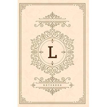 Imagem de L: Luxurious Initial Monogram Letter L, 6x9 Lined Notebook, Personalised Journal and Diary For Writing & Note Taking for Everyone - Bright cover