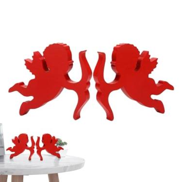 Imagem de Placa de para decorações de mesa, bloco de para dia dos namorados,2x decorações criativas de casamento sinal de de desenho animado | Festas Pequeno bloco de para decorações de mesa e mesas do Dia dos