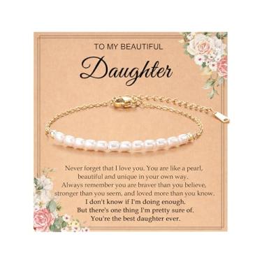 Imagem de Tarsus Pulseira de pérolas delicadas para mulheres, presentes para filha/nora, aniversário, Natal, Dia das Mães, Dia dos Namorados, average, Aço inoxidável, Sem Pedra Preciosa