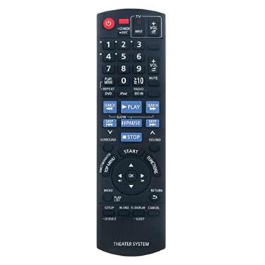Imagem de Controle remoto de substituição N2QAYB000359 adequado para sistema de som Panasonic DVD Home Theater SA-PT770 SC-PT770 SAPT670 SAPT673 SC-PT670 SC-PT673 Home Theater