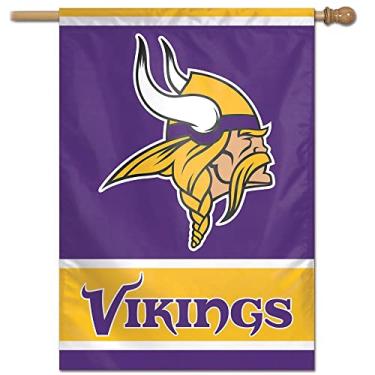 Imagem de Bandeira Vertical 70x100 Logo Team Minnesota Vikings