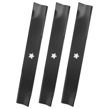 Imagem de wyevee 574870801 Lâmina de cortador de grama de alta elevação compatível com Hus qvarna/Craftsman 130 cm, lâmina de cortador de grama 340-010 compatível com trator de grama Hus qvarna GT52XLS GT52XLSI