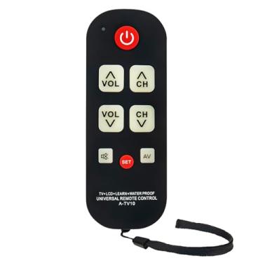 Imagem de A-TV10 WP-U1434LA Controle remoto universal de aprendizagem aplicável para TCL Toshiba Sharp Sony Dynex Element Hisense Insignia JVC LG Magnavox Polaroid Philips Quasar RCA Samsung Sanyo Sylvania
