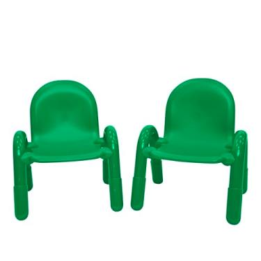 Imagem de Cadeira infantil infantil de 18 cm, verde trevo, pacote com 2, solução de assento ergonômica empilhável para salas de aula e escolas domésticas