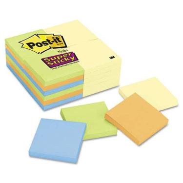 Imagem de Post-it 3M - 654-24Sscyn - Pacote De Blocos De Anotações 3 X 3. Canário/Marrakesh 90 Folhas 24/Pacote Pequeno Amarelo
