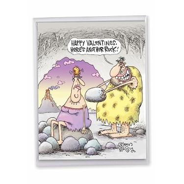 Imagem de NobleWorks - Cartão de felicitações de Dia dos Namorados para adultos (21 x 28 cm) - Cartão engraçado jumbo para dia dos namorados, artigos de papelaria impertinentes - Cave Valentines J2212VDG