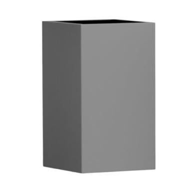 Imagem de Vaso Fibra De Vidro Quadrado Texas M 65cm Vietnamita Grande Decorativo (Cinza Fosco)