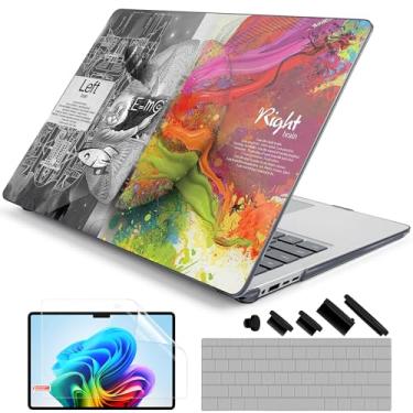 Imagem de DONGKE Capa para laptop Microsoft Surface (2024), Windows 11 Copilot+ PC, tela sensível ao toque de 13,8 polegadas, capa protetora de plástico rígido com capa de teclado e protetor de tela - Cérebro