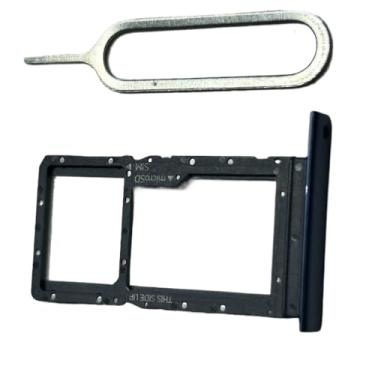 Imagem de zhxchzhi Bandeja de cartão SIM OEM Suporte para cartão SD Slot + pino compatível com Nokia G42 5G TA-1581 Peças pretas