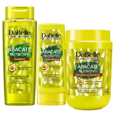 Imagem de Kit Dabelle Abacate Nutritivo + Shampoo 410ml Máscara Tratamento 800g 