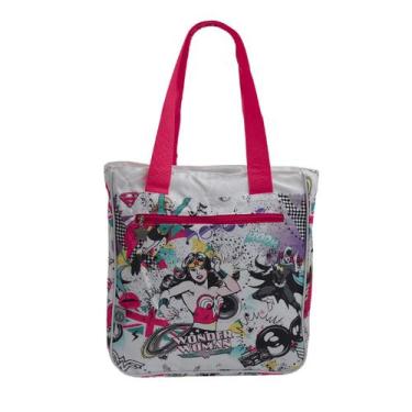 Imagem de Bolsa sacola tote wonder woman dc - Santino, Branco, G