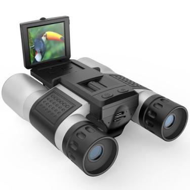 Imagem de Binóculos ZZSTAR 12x32 com câmera 5MP 1080P Vídeo 32GB SD