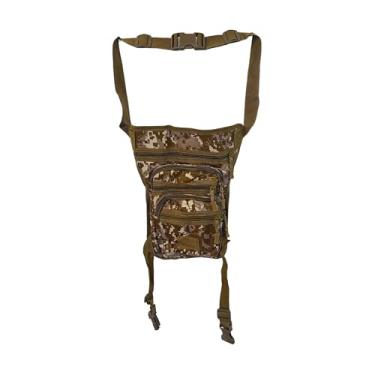 Imagem de Pochete de Perna e Cintura Unissex J'PRIB Bolsa Cartucheira Mochila com 5 Compartimentos, Ajustável (ESTILO 3)