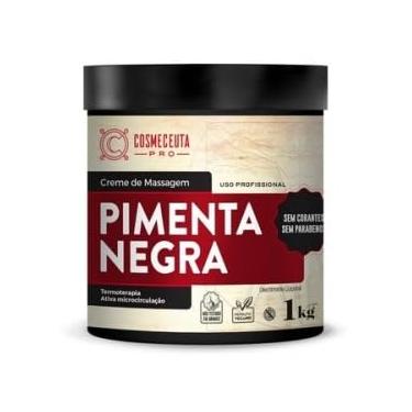 Imagem de Creme Massagem Pimenta Negra Termoativo Cosmeceuta 1kg