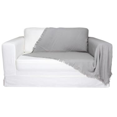 Imagem de Colcha Buddemeyer, In Design, Solteiro, com Franja, Cinza Buddemeyer In Design Cinza Solteiro Algodão