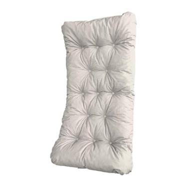 Imagem de Almofada Impermeável 110x60 Cru AcquaBlock Vime Junco Jardim Premium Muito Resistente Sol e Chuva