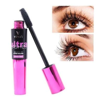 Imagem de Máscara de Cílios preta a prova dágua Ultra Lashes Vivai rímel mascara