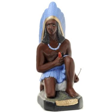 Imagem de Imagem Pena Azul 20cm Gesso Escultura Umbanda