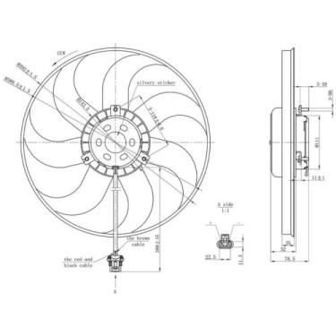 Imagem de Eletroventilador Volkswagen Polo Sedan 2006 a 2012 GAUSS