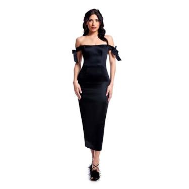 Imagem de Dress the Population Vestido midi colado ao corpo Verona feminino, Preto, GG