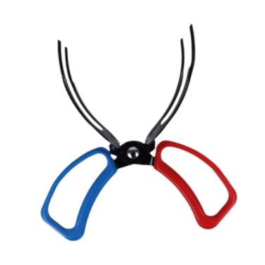 Imagem de SM SunniMix Gripper de peixe, alicates de pesca de metal para a maioria dos dispositivos de água doce compactos acessórios de pesca multifuncional, Dois Dentes