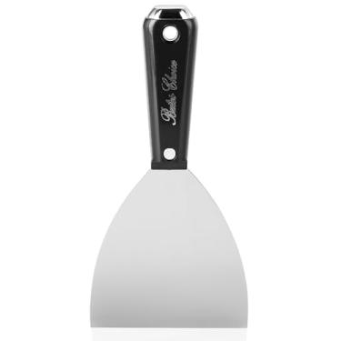 Imagem de Bates Choice Bates- Espátula, 4", Aço Carbono, Flexível, Raspador De Metal, Espátula Para Massa De Drywall, Ferramenta Raspadora De Tinta De Metal, Raspador De Espátula, Raspador De Parede, Espátula