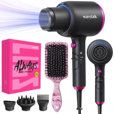 Imagem de Secador de cabelo Wavytalk Professional Black Ionic 1875W para mulheres