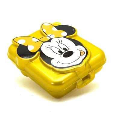 Imagem de Sanduicheira Infantil Mickey ou Minnie 3D Lancheira Escolar Plasútil, 