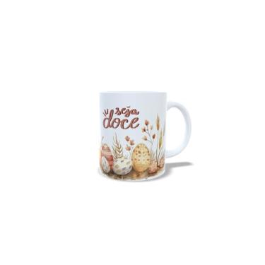 Imagem de Caneca de cerâmica personalizada de páscoa com temos alegres e encantadores (Seja Doce)
