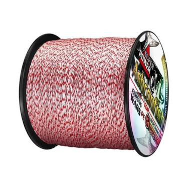 Imagem de Linha De Pesca Trançada Multifilamento PE De Cor Mista 8 Fios 500M Ash