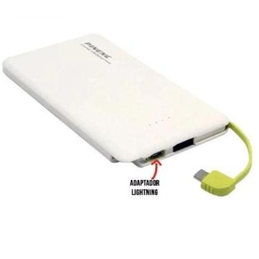 Imagem de Carregador Portátil Pineng Power Bank 5000mah com adaptador iPhone,V8 