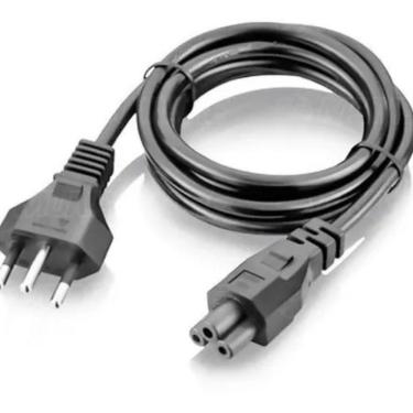 Imagem de Cabo De Força Energia Para Fonte Notebook Tripolar Dell Hp