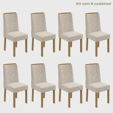 Imagem de Conjunto com 8 Cadeiras para Sala de Jantar Astrid