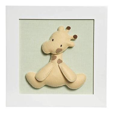 Imagem de Potinho de Mel Quadro Decorativo Girafa Quarto Bebê Infantil Menina Menino Verde