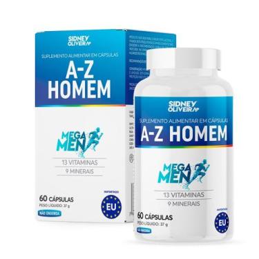 Imagem de A-Z Homem Mega Men 60 cápsulas Importado EU Sidney Oliveira - Mais ven