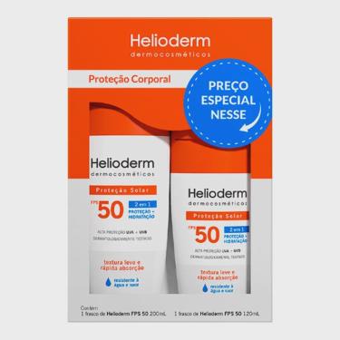 Imagem de Helioderm Suncare Protetor Solar FPS50 200ml + Helioderm Suncare FPS50 120ml