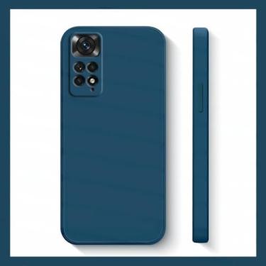 Imagem de Capa para Xiaomi para Redmi Note 11s 10 11 12 13 Pro Plus 5G Capa de silicone líquido à prova de choque, azul, para Note12ProPlus Global
