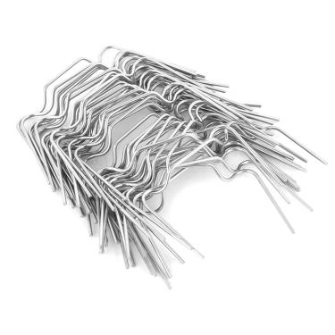 Imagem de Grcfogo 50 pcs aço inoxidável vidros clipes, Greenhouse Glazing Clips, Primavera fivela W forma vidros clipes para cuidados com estufa, casa