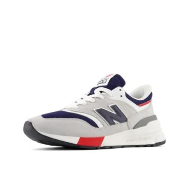 Imagem de New Balance Tênis masculino moderno, Cinza brilhante/Team Navy, 33 BR