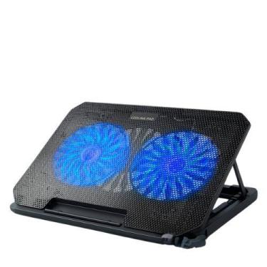 Imagem de Suporte Notebook Com Base Refrigerada 2 Coolers Led 8 Níveis - B-MAX