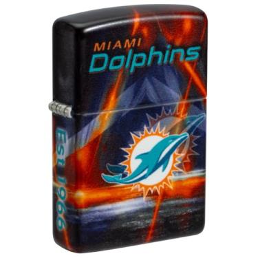 Imagem de Zippo NFL Miami Dolphins 540 Isqueiro de bolso fosco