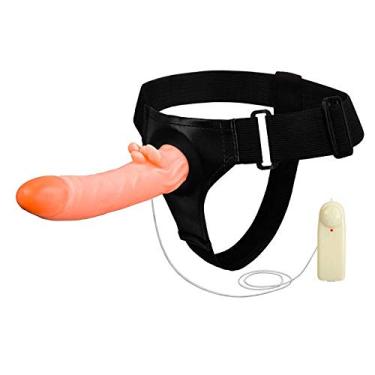 Imagem de Strap On Cinta Cintaralho Capa Peniana com Vibrador, 18 cm, Controle de Intensidade, Estimulador Clitoriano