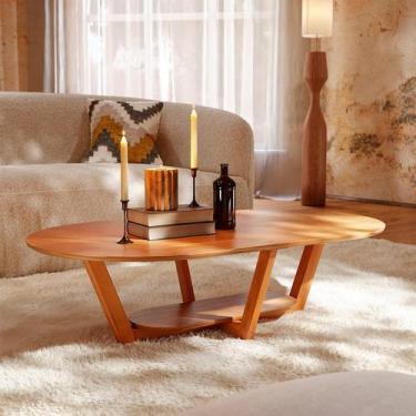 Imagem de Mesa de Centro Oval Elegance Nature - Modern